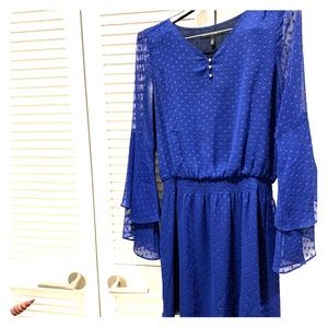 WHITE HOUSE BLACK MARKET blue dress!!!